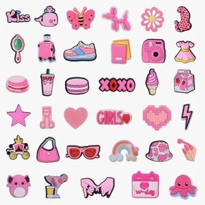 Girls Shoe Charms. NEW 16 count assortment